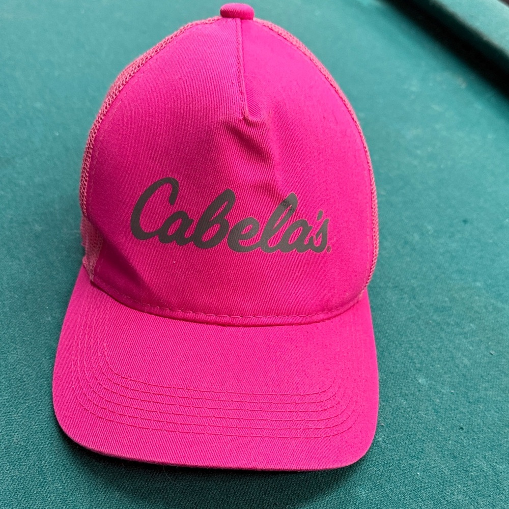 Cabela's Hot Pink Logo Trucker Cap